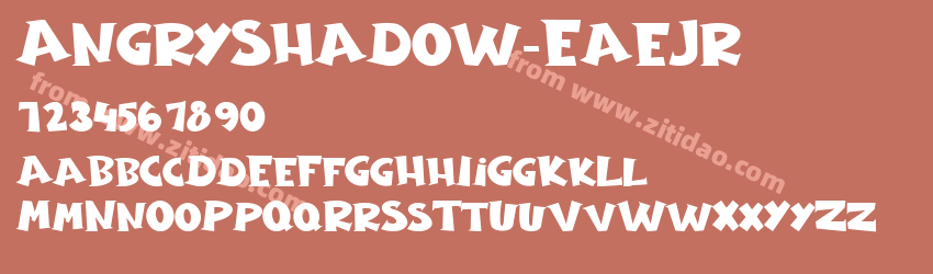 AngryShadow-EaeJr字体预览