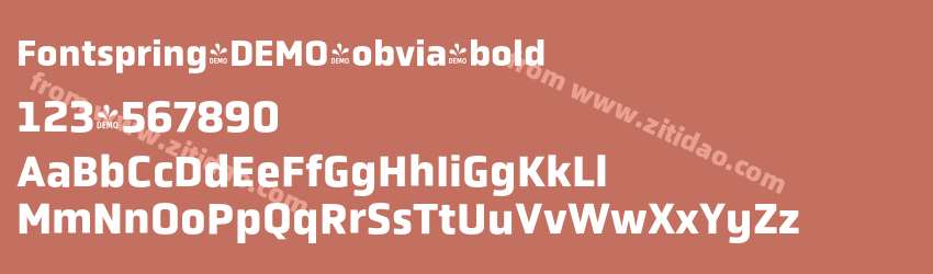 Fontspring-DEMO-obvia_bold字体预览 Fontspring-DEMO-obvia_bold字体预览