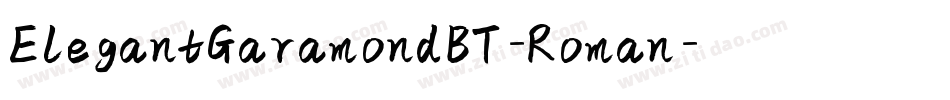 ElegantGaramondBT-Roman字体转换