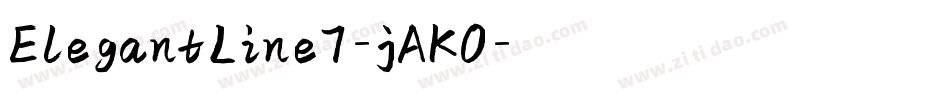 ElegantLine7-jAK0字体转换