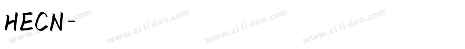 HECN字体转换