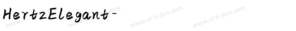 HertzElegant字体转换