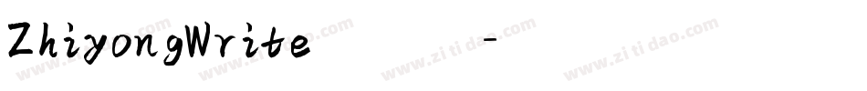 ZhiyongWrite手机版字体转换