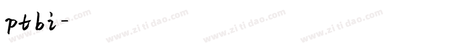 ptbi字体转换