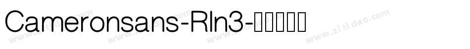 Cameronsans-Rln3字体转换