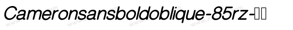 Cameronsansboldoblique-85rz字体转换