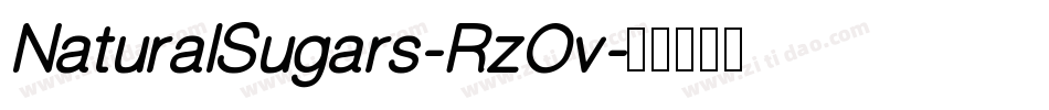 NaturalSugars-RzOv字体转换