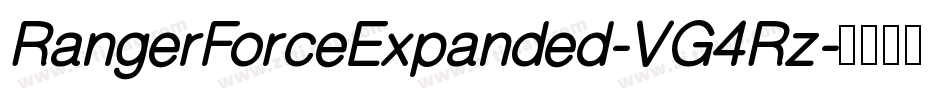 RangerForceExpanded-VG4Rz字体转换