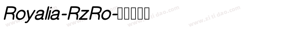 Royalia-RzRo字体转换