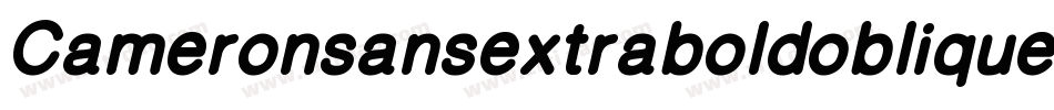 Cameronsansextraboldoblique-rK0A字体转换