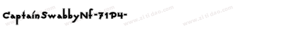 CaptainSwabbyNf-71P4字体转换