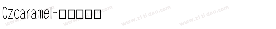 Ozcaramel字体转换