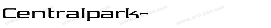Centralpark字体转换