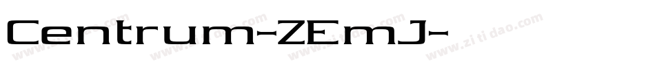 Centrum-ZEmJ字体转换
