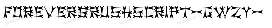 Foreverbrushscript-GwZy字体转换