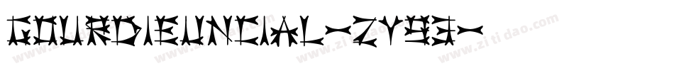 GourdieUncial-Zy93字体转换