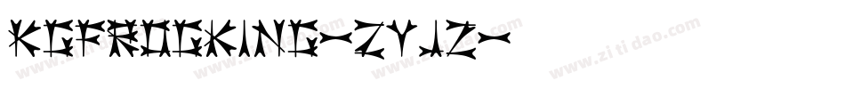 Kgfrogking-ZyJz字体转换