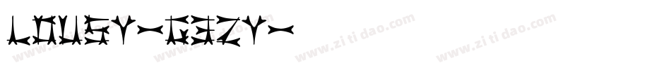 Lousy-G3Zy字体转换
