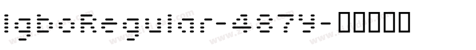 IgboRegular-487Y字体转换