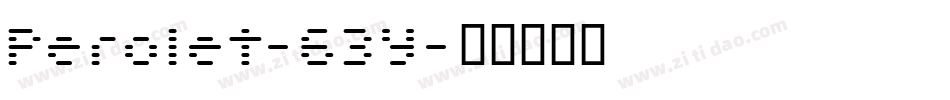 Perolet-63Y字体转换