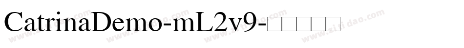 CatrinaDemo-mL2v9字体转换