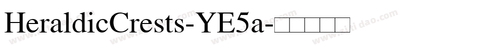 HeraldicCrests-YE5a字体转换