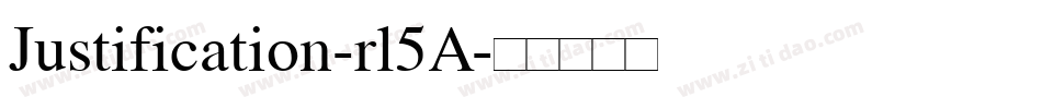Justification-rl5A字体转换