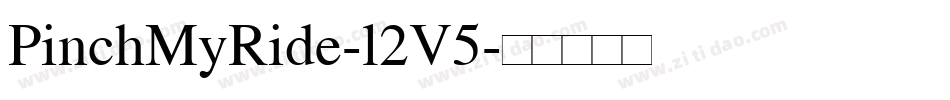 PinchMyRide-l2V5字体转换