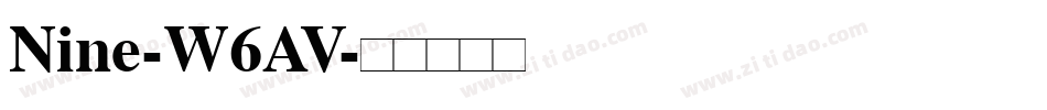 Nine-W6AV字体转换