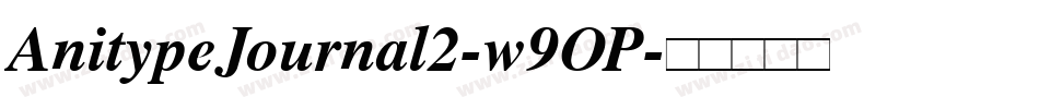 AnitypeJournal2-w9OP字体转换