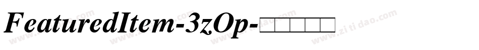FeaturedItem-3zOp字体转换