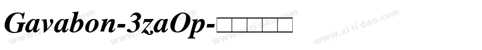 Gavabon-3zaOp字体转换