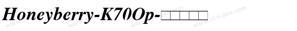Honeyberry-K70Op字体转换
