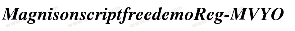MagnisonscriptfreedemoReg-MVYOp字体转换