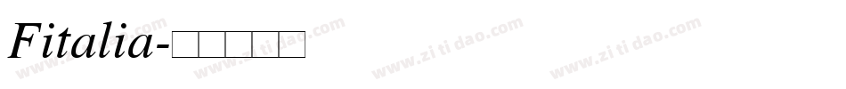 Fitalia字体转换