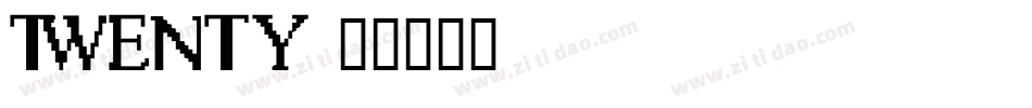 Twenty字体转换