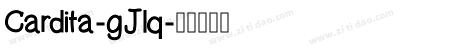 Cardita-gJlq字体转换