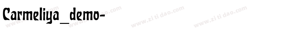 Carmeliya_demo字体转换