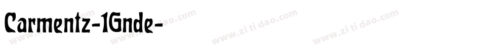 Carmentz-1Gnde字体转换
