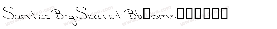 SantasBigSecretBb-omx字体转换