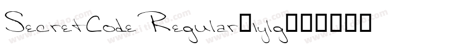 SecretCodeRegular-1ylg字体转换