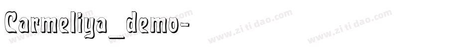 Carmeliya_demo字体转换