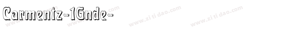Carmentz-1Gnde字体转换
