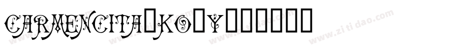 Carmencita-KO5y字体转换