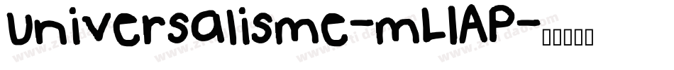 Universalisme-mL1AP字体转换