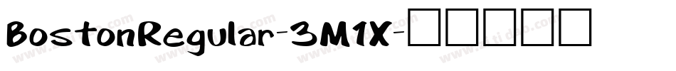 BostonRegular-3M1X字体转换