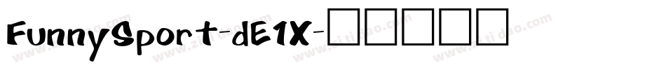 FunnySport-dE1X字体转换