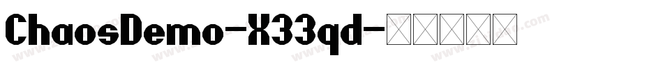 ChaosDemo-X33qd字体转换