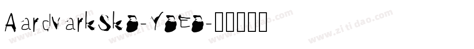 AardvarkSk8-Y8E8字体转换
