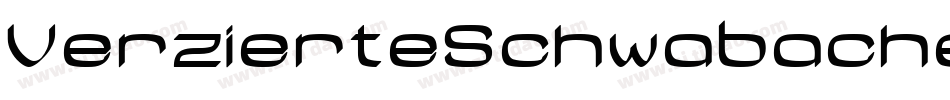 VerzierteSchwabache字体转换